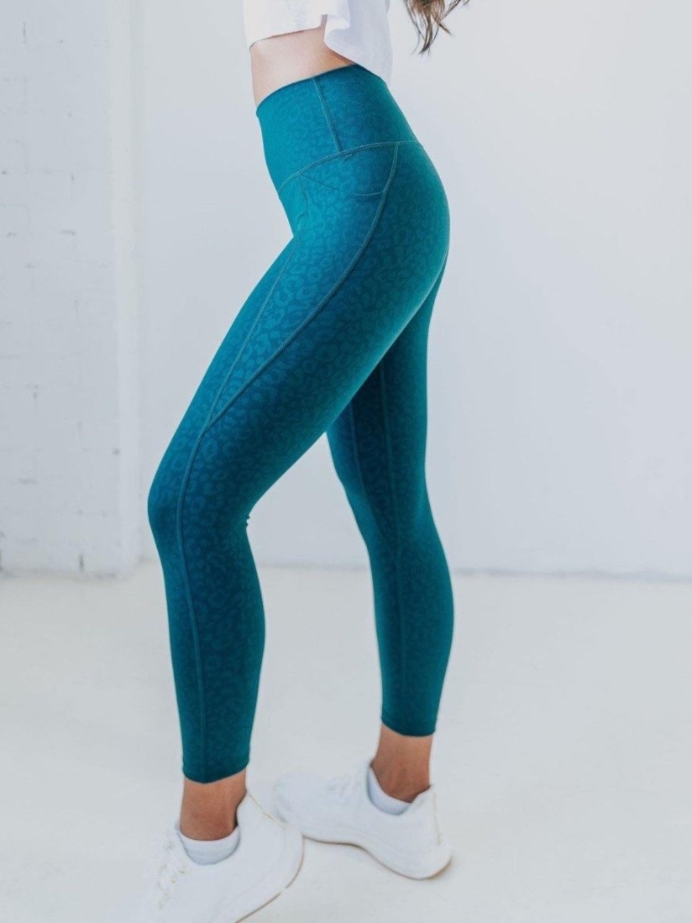 Senita Shakti 7/8 Ponderosa Leopard Leggings Medium